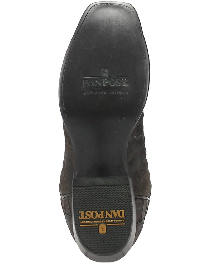 Dan Post Men's Socrates Exotic Caiman Tall Western Boots - Square Toe