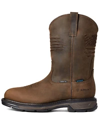 Ariat Men's WorkHog® Patriot Waterproof Western Work Boots - Carbon Toe