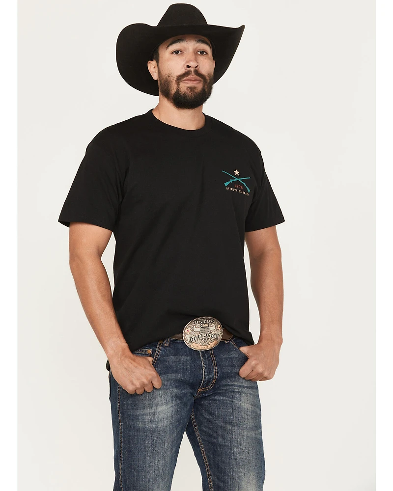 Howitzer Men's Liberty or Death Short Sleeve Graphic T-Shirt