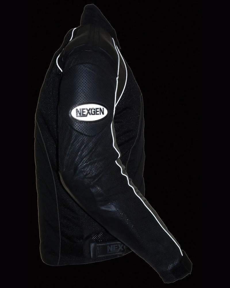 Milwaukee Leather Men's Combo Textile Mesh Racer Jacket - 3X