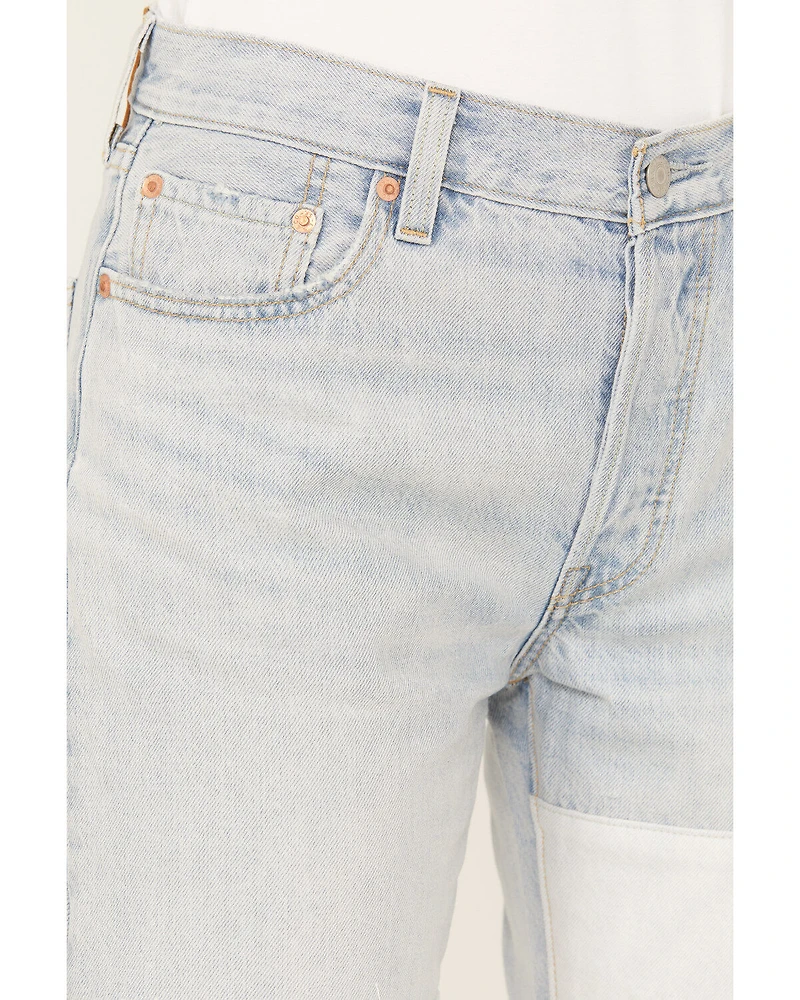 Levi's Premium Women's Light Wash 501 90's Freehand Folk Cropped Jeans