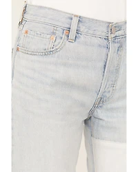 Levi's Premium Women's Light Wash 501 90's Freehand Folk Cropped Jeans