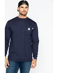 Carhartt Men's FR Solid Long Sleeve Work Shirt - Big & Tall