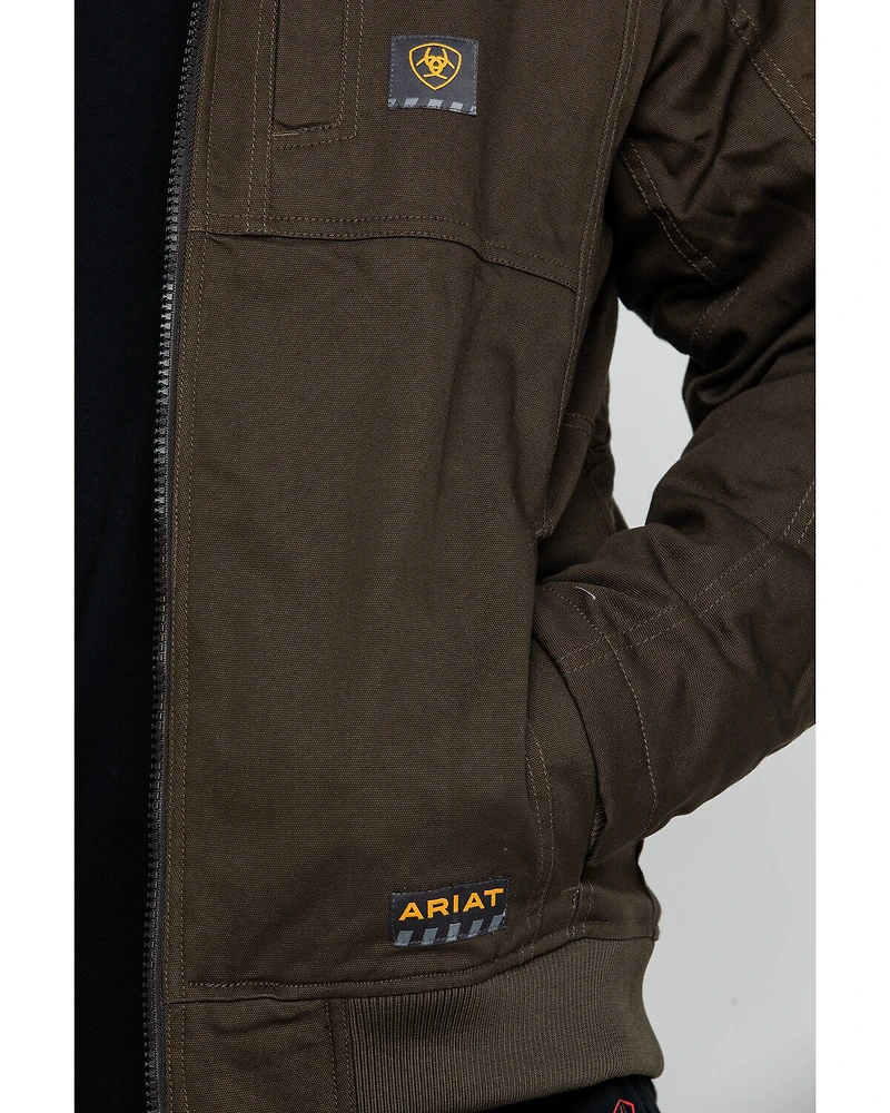 Ariat Men's Rebar Dura Canvas Zip-Front Work Jacket - Big & Tall