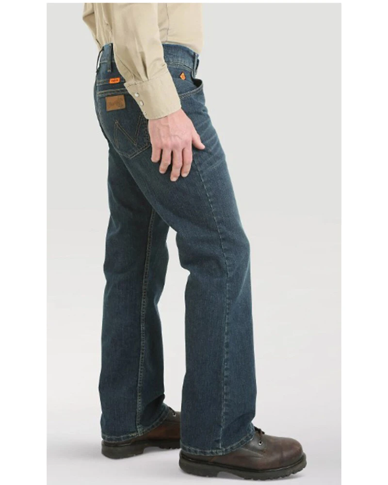 Wrangler Retro Men's FR Memphis Dark Wash Slim Bootcut Jeans