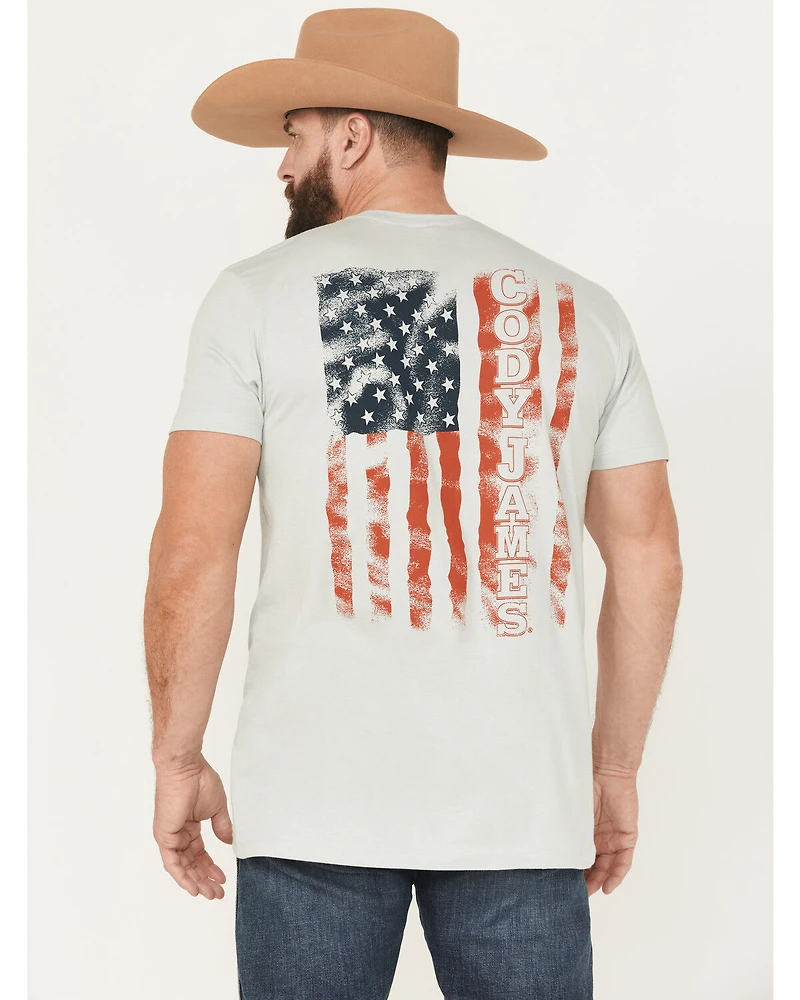 Cody James Men's Rugged Flag Short Sleeve Graphic T-Shirt