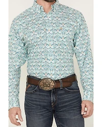 Ariat Men's Jerome Paisley Print Long Sleeve Button-Down Western Shirt