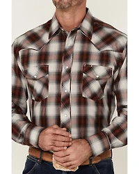 Roper Men's Multi Plaid Embroidered Horse Long Sleeve Pearl Snap Western Shirt
