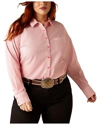 Ariat Women's Kirby Striped Long Sleeve Button-Down Stretch Western Shirt - Plus