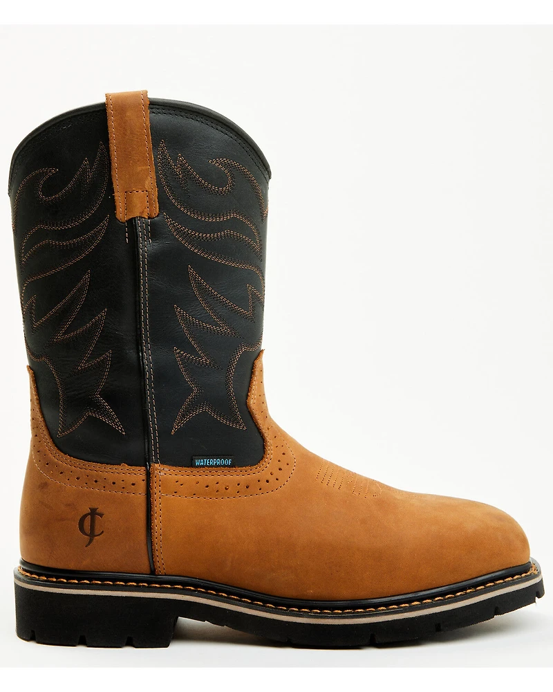 Cody James Men's 11" Pull-On Waterproof Work Boots - Composite Toe