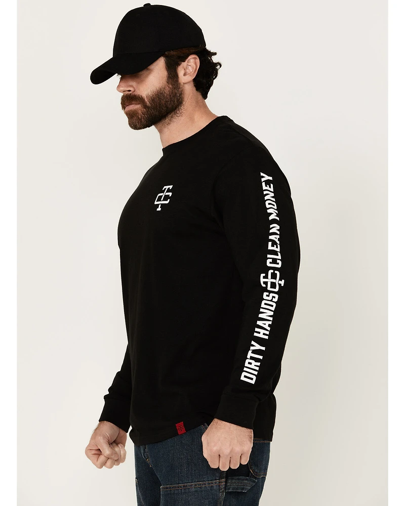 Troll Co Men's Grit Logo Long Sleeve Graphic Shirt