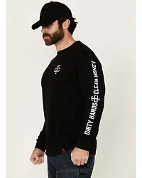 Troll Co Men's Grit Logo Long Sleeve Graphic Shirt