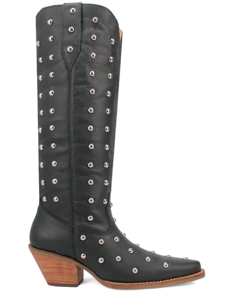 Dingo Women's Broadway Bunny Studded Tall Western Boots - Snip Toe