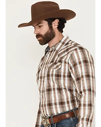 Cody James Men' Rodeo Plaid Print Long Sleeve Snap Western Shirt