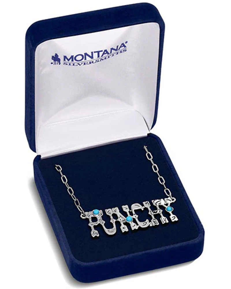 Montana Silversmiths Women's Punchy Charm Turquoise Necklace