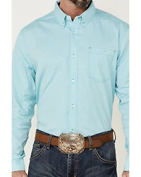 RANK 45® Men's Heeler Textured Solid Long Sleeve Button-Down Western Shirt