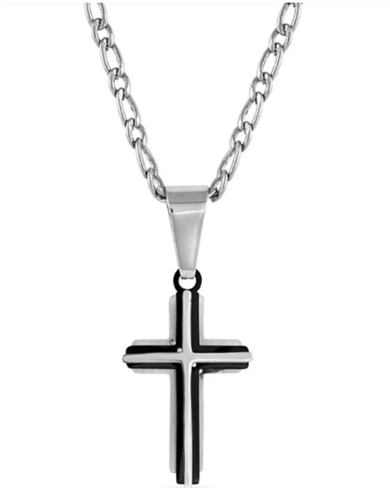 Montana Silversmiths Men's Strength of Faith Cross Necklace