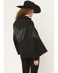 Idyllwind Women's Colton Faux Suede Fringe Blazer