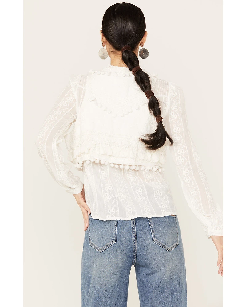 Shyanne Women's Tassel Decorated Cropped Vest