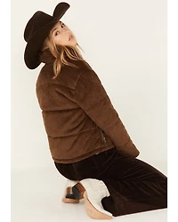 Cleo + Wolf Women's Quilted Corduroy Puffer Jacket