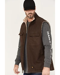 Hawx Men's Weathered Sherpa Lined Work Vest