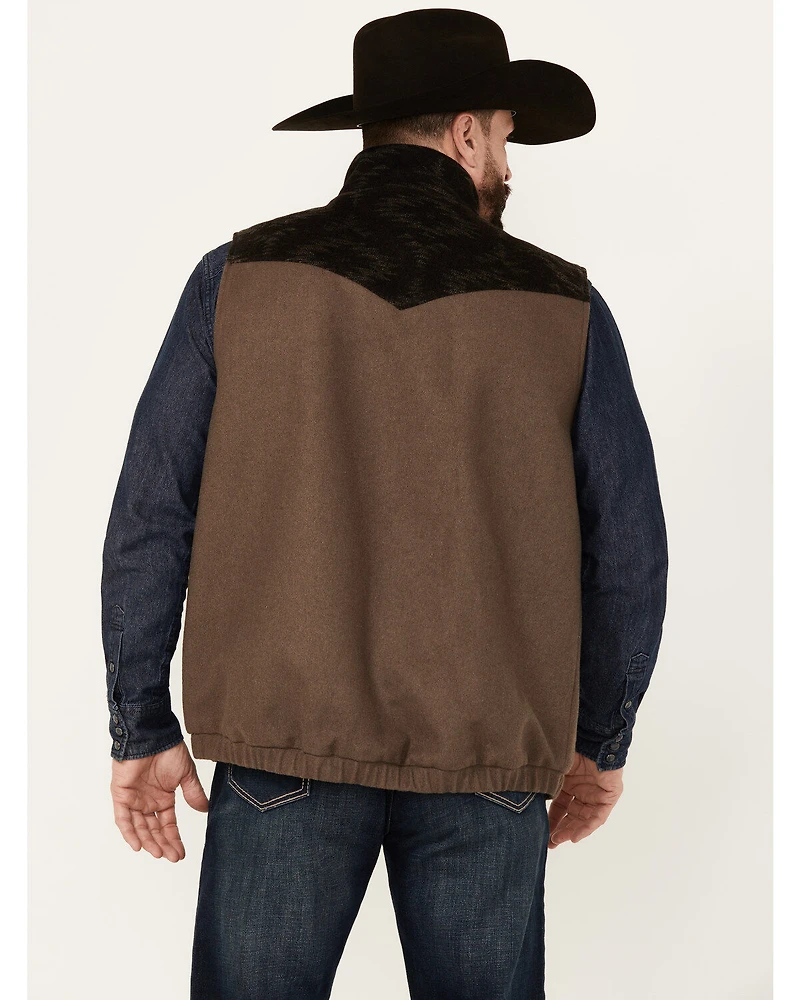 Cinch Men's Solid Twill Concealed Carry Zip Vest