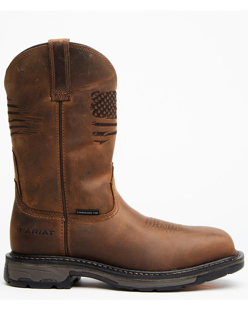 Ariat Men's Liberty 11" WorkHog® Western Work Boots - Broad Square Toe