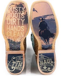 Tin Haul Men's Matrix Western Boots - Broad Square Toe