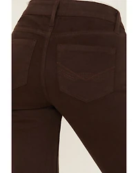 Idyllwind Women's Coffee Bean Mid Rise Rebel Fringe Bootcut Jeans