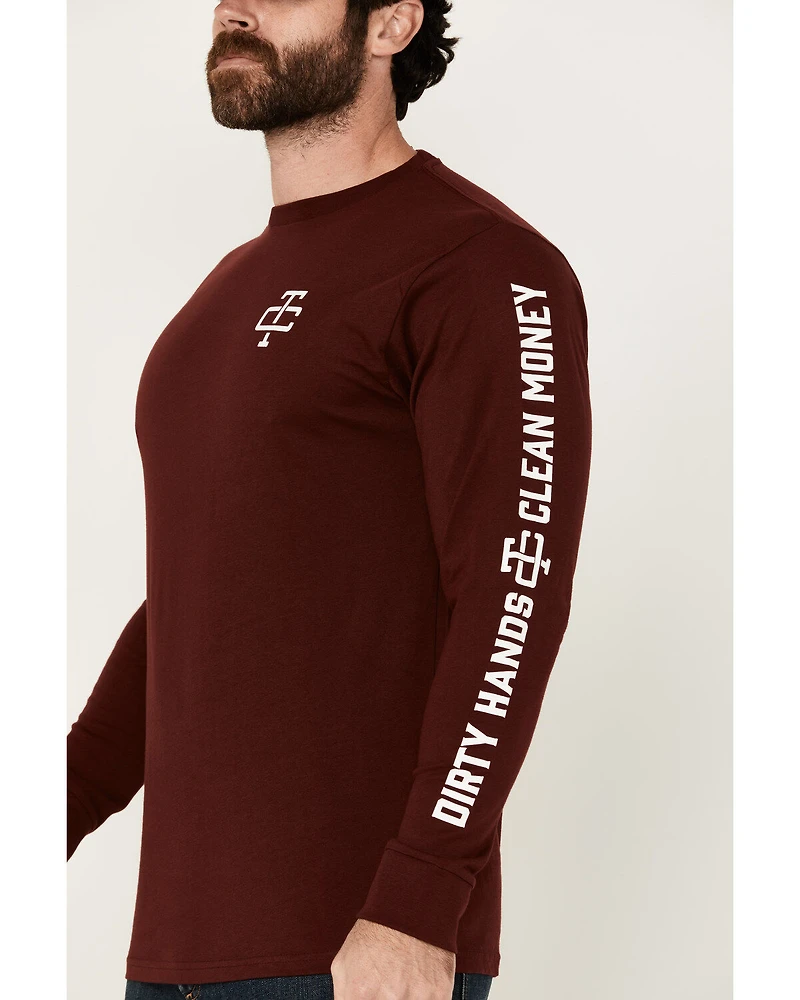 Troll Co Men's Grit Logo Long Sleeve Graphic Shirt