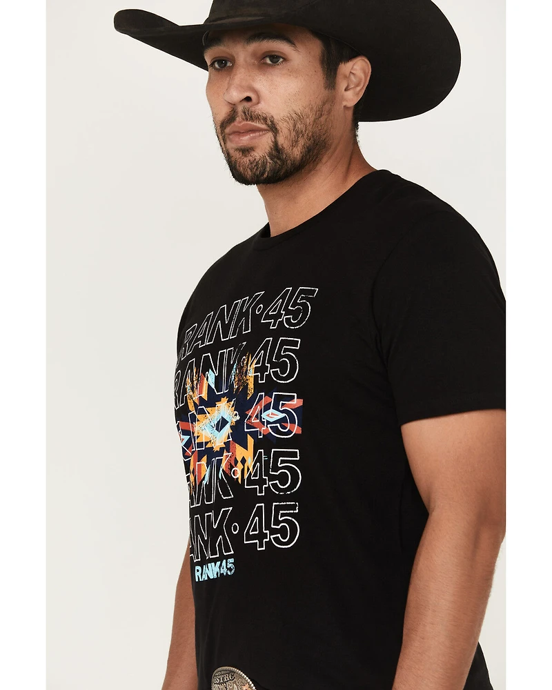 RANK 45® Men's Strom Southwestern Print Short Sleeve Graphic T-Shirt