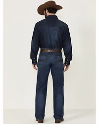 Cinch Men's Grant Medium Wash Relaxed Bootcut Rigid Denim Jeans