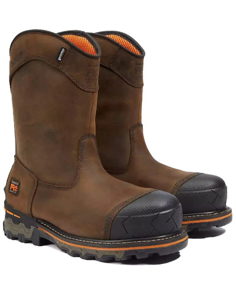 Timberland PRO Men's Boondock Pull-On Waterproof Insulated Work Boots - Composite Toe