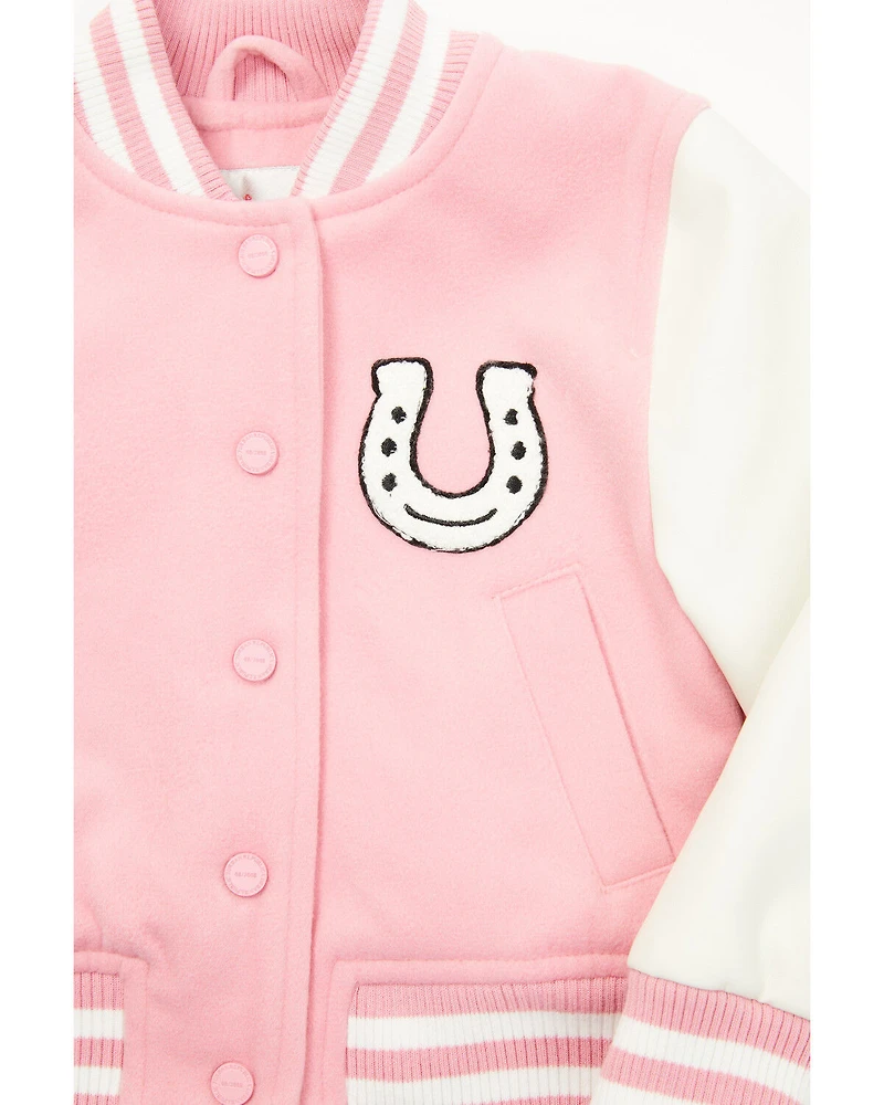 Urban Republic Toddler Girls' Varsity Jacket