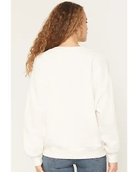 White Crow Women's Stay Wild Horse Print Crewneck Sweatshirt