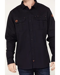 Hawx Men's FR Solid Long Sleeve Button-Down Woven Work Shirt - Big & Tall