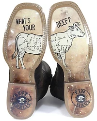 Tin Haul Men's Don't Fence Me Two Western Boots - Broad Square Toe