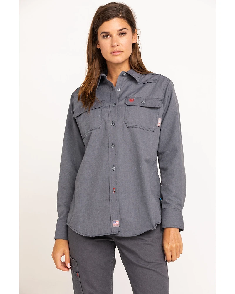 Ariat Women's FR Featherlight Long Sleeve Work Shirt