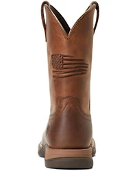 Ariat Boys' Anthem Patriot Distressed Western Boot - Square Toe