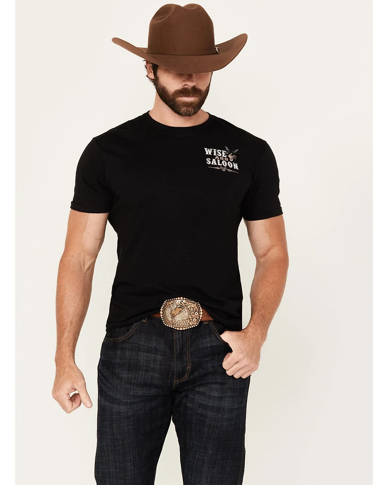 Cowboy Hardware Men's Wise Ass Saloon Short Sleeve Graphic T-Shirt