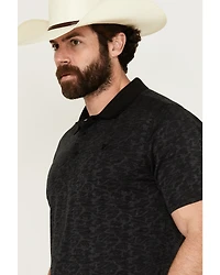 RANK 45® Men's Rowel Camo Print Performance Polo Shirt