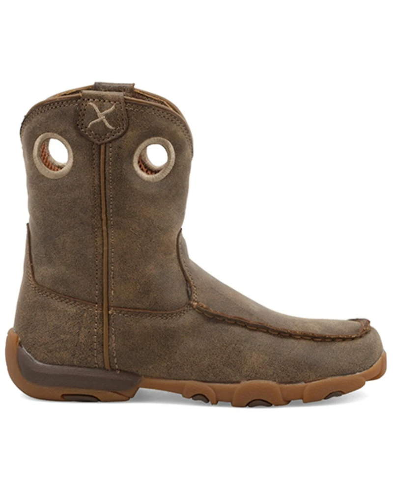 Twisted X Boys' Driving Moc Boots - Toe
