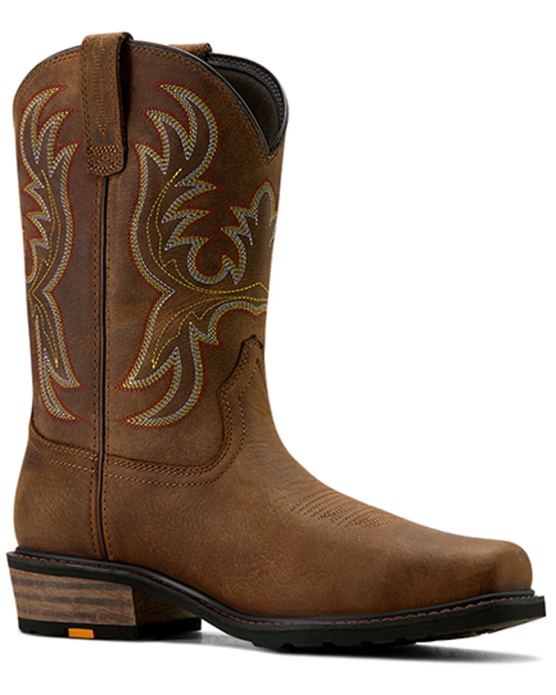 Ariat Men's Ironside Pull-On Work Boots - Steel Toe