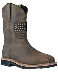 Hoss Men's Rushmore Wellington Western Work Boots - Broad Square Toe
