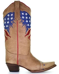 Circle G Women's Eagle Flag Embroidery Western Boots - Snip Toe