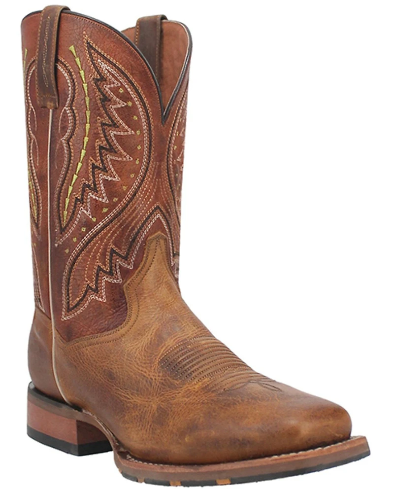 Dan Post Men's Saddle Bison Performance Western Boots - Broad Square Toe