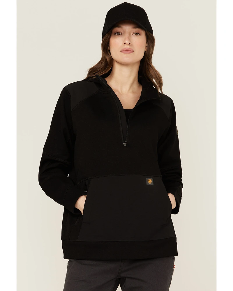 Ariat Women's Rebar WorkTek Reinforced 1/2 Zip Hooded Pullover