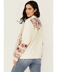 Johnny Was Women's Embroidered Floral Sweater