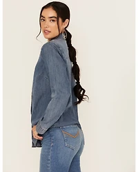 Idyllwind Women's Huckleberry Medium Wash Long Sleeve Snap Western Shirt