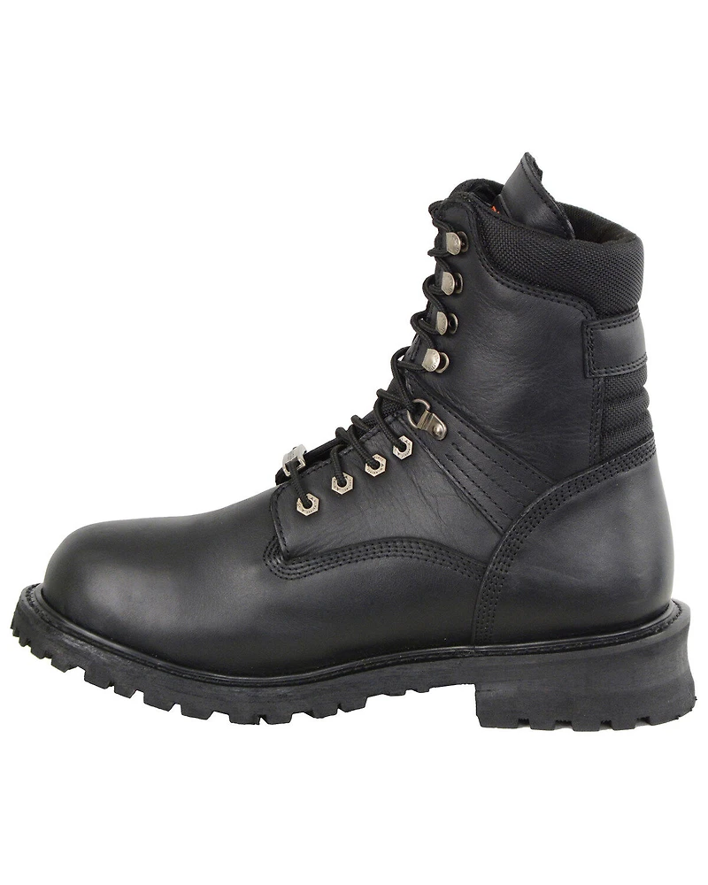 Milwaukee Leather Men's 7" Waterproof Boots - Round Toe